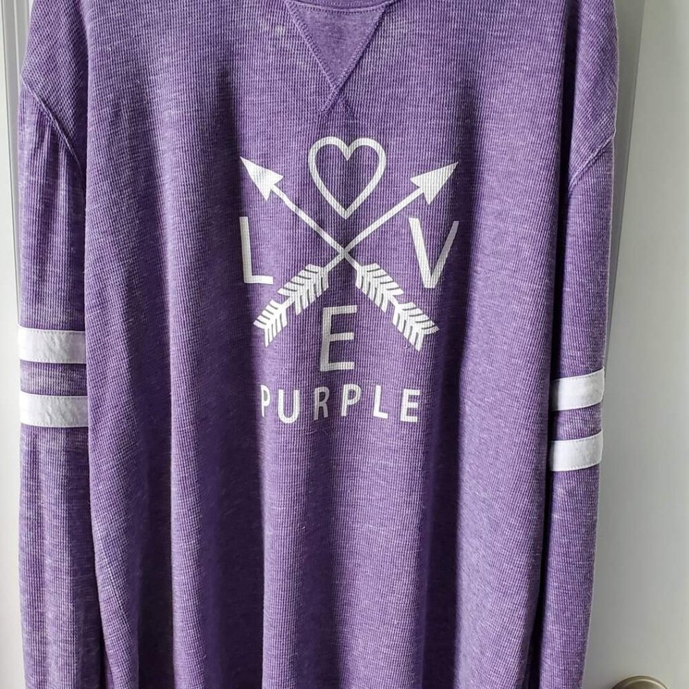 Coconut Creek- purple XL long sleeve shirt.
